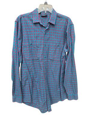 Patagonia Vintage (90's) Mens M Long Plaid Long Sleeve Button Down Shirt